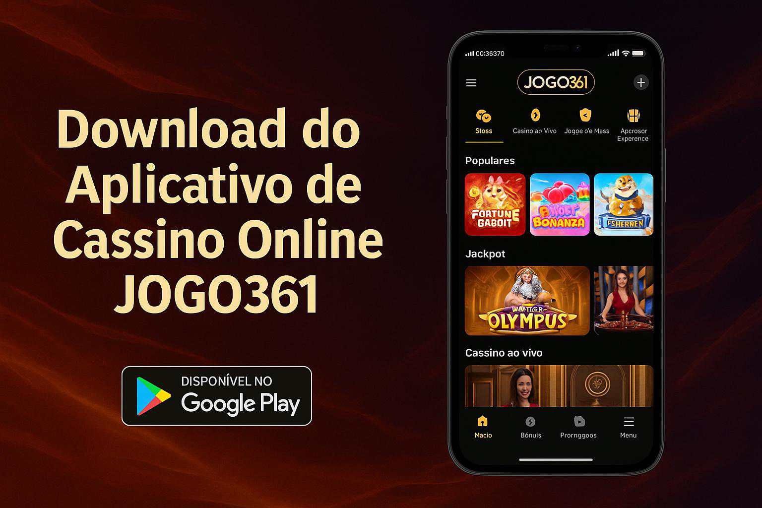 Baixar o JOGO361 Cassino App