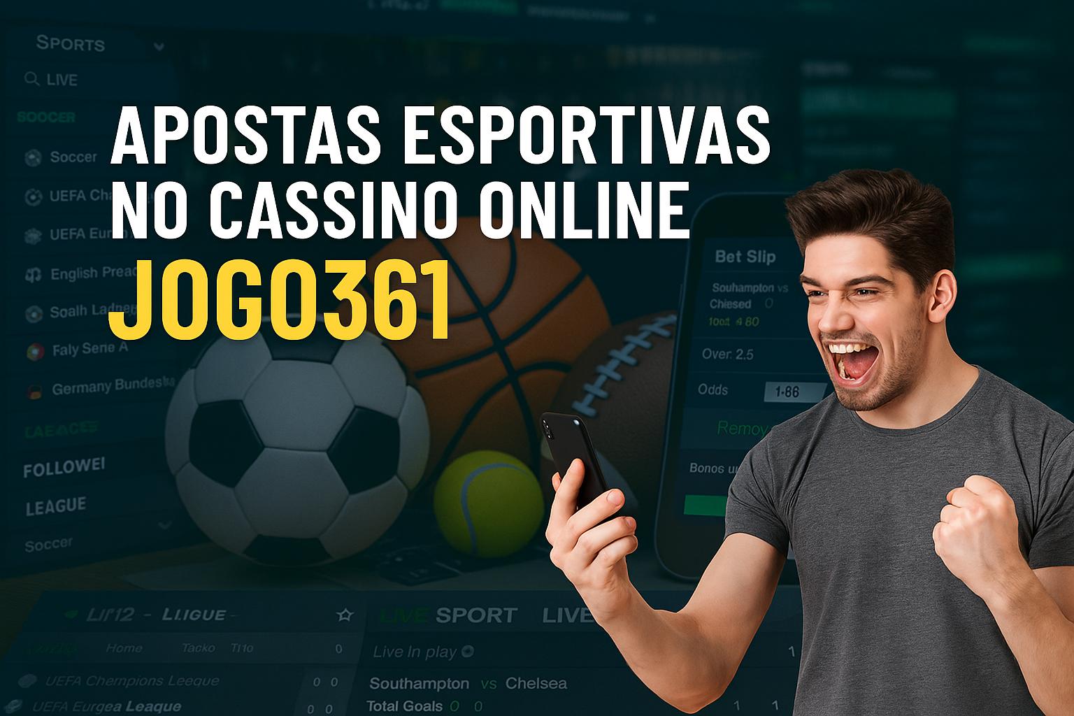 Aposte em apostas esportivas no cassino online JOGO361  