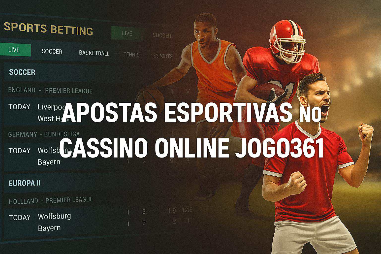 Apostas esportivas no cassino online JOGO361  